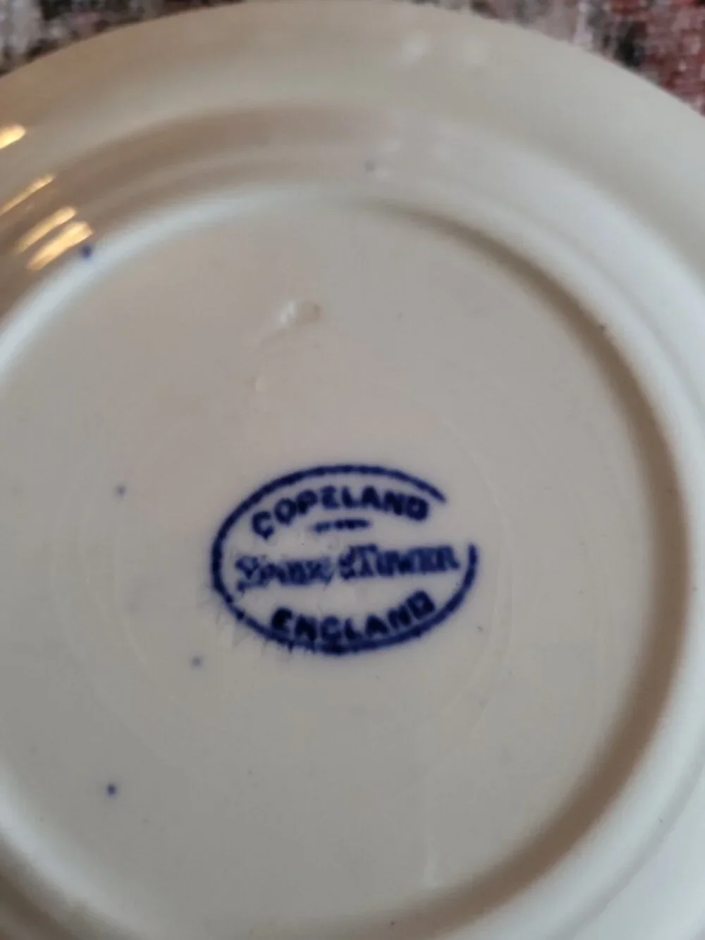 Vibrant Blue copeland spode tower saucer